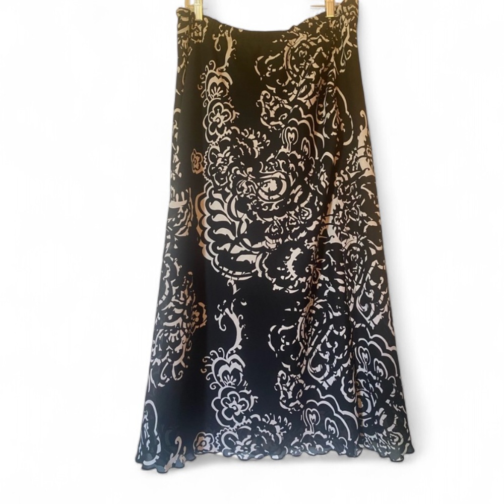 Avenue patterned midi skirt
